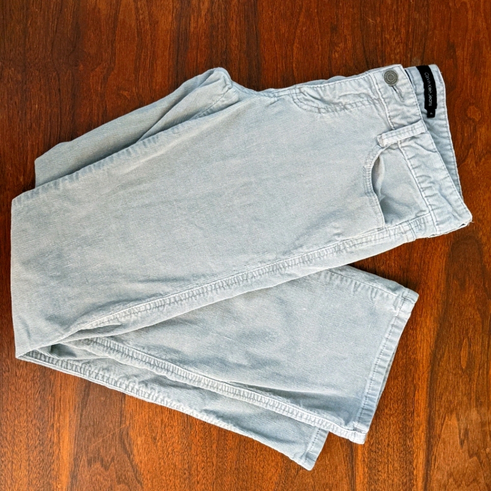 Calvin Klein Light Grey Corduroy Pants